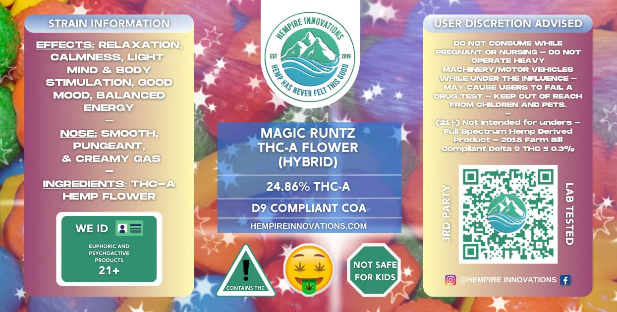 Magic Runtz THCa Flower | THCa Wilmington NC | THC-A Delivery  Hempire  Innovations