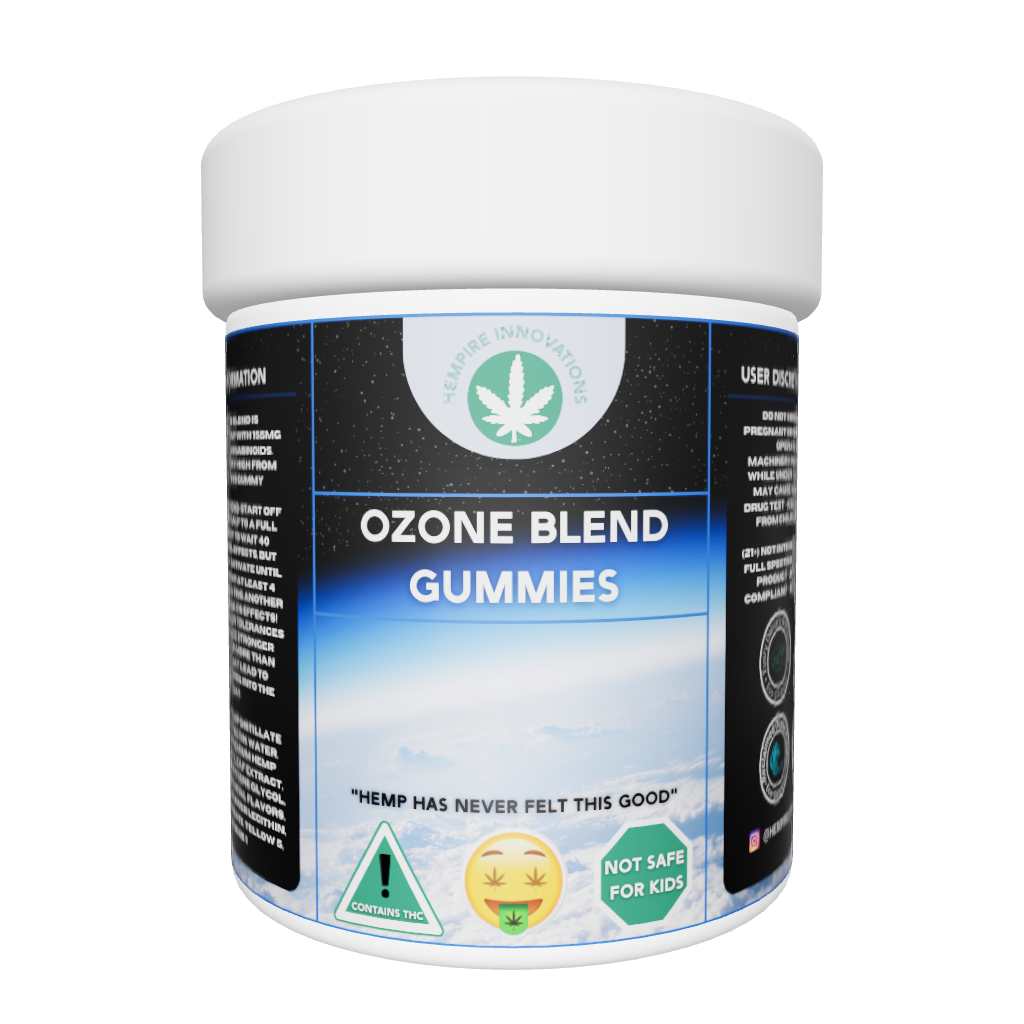 Ozone THC Gummies 3D Jar | Delta 8 Delta 9 THCp CBD & More | Hempire Innovations