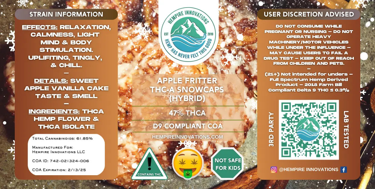 Snowcaps THCa Flower | Indica, Sativa, & Hybrid THC-A Strain