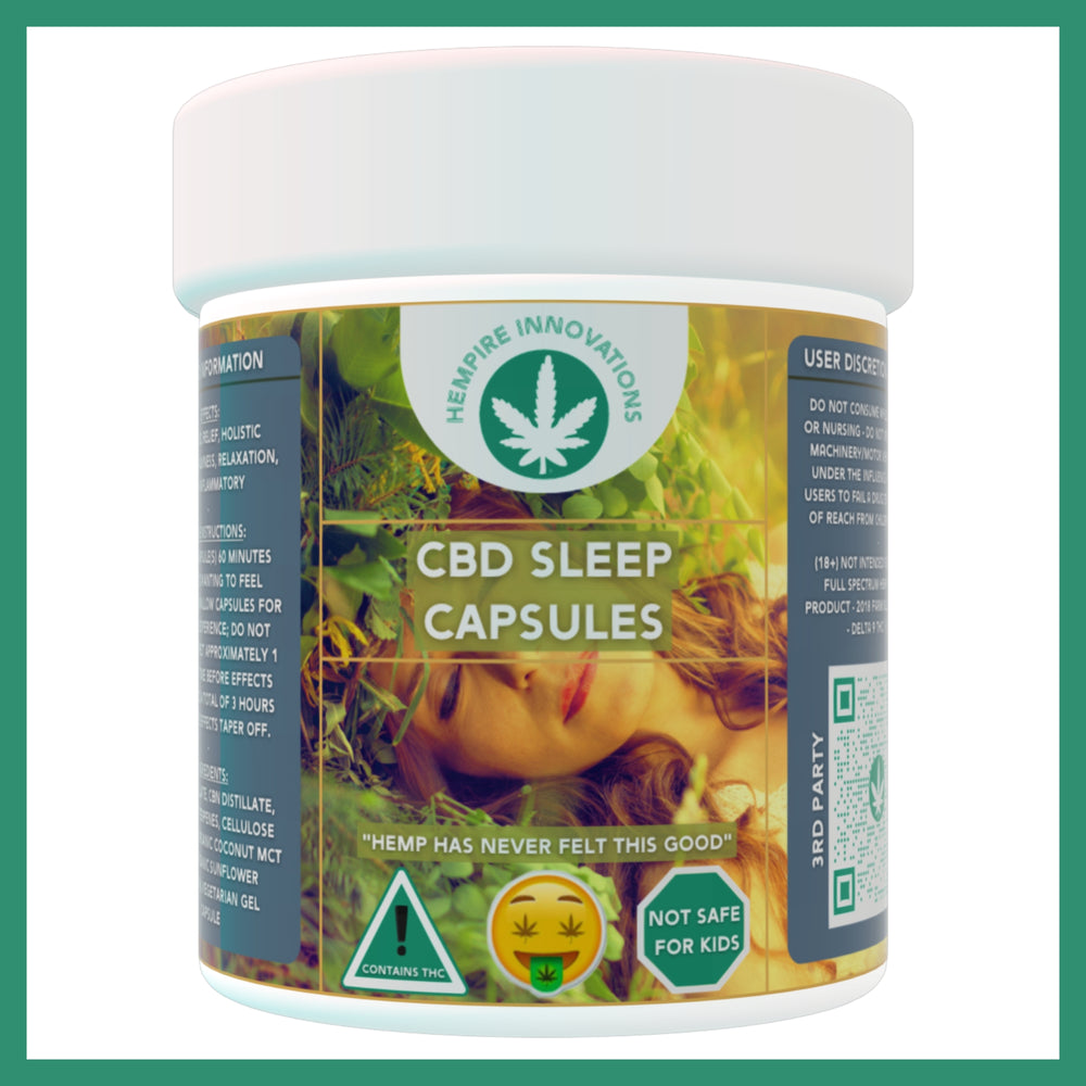 CBD Sleep Capsules | Melatonin Alternative | Jar Image