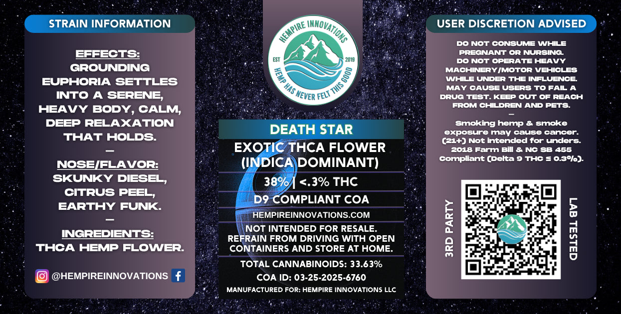 death star thca flower in wilmington nc