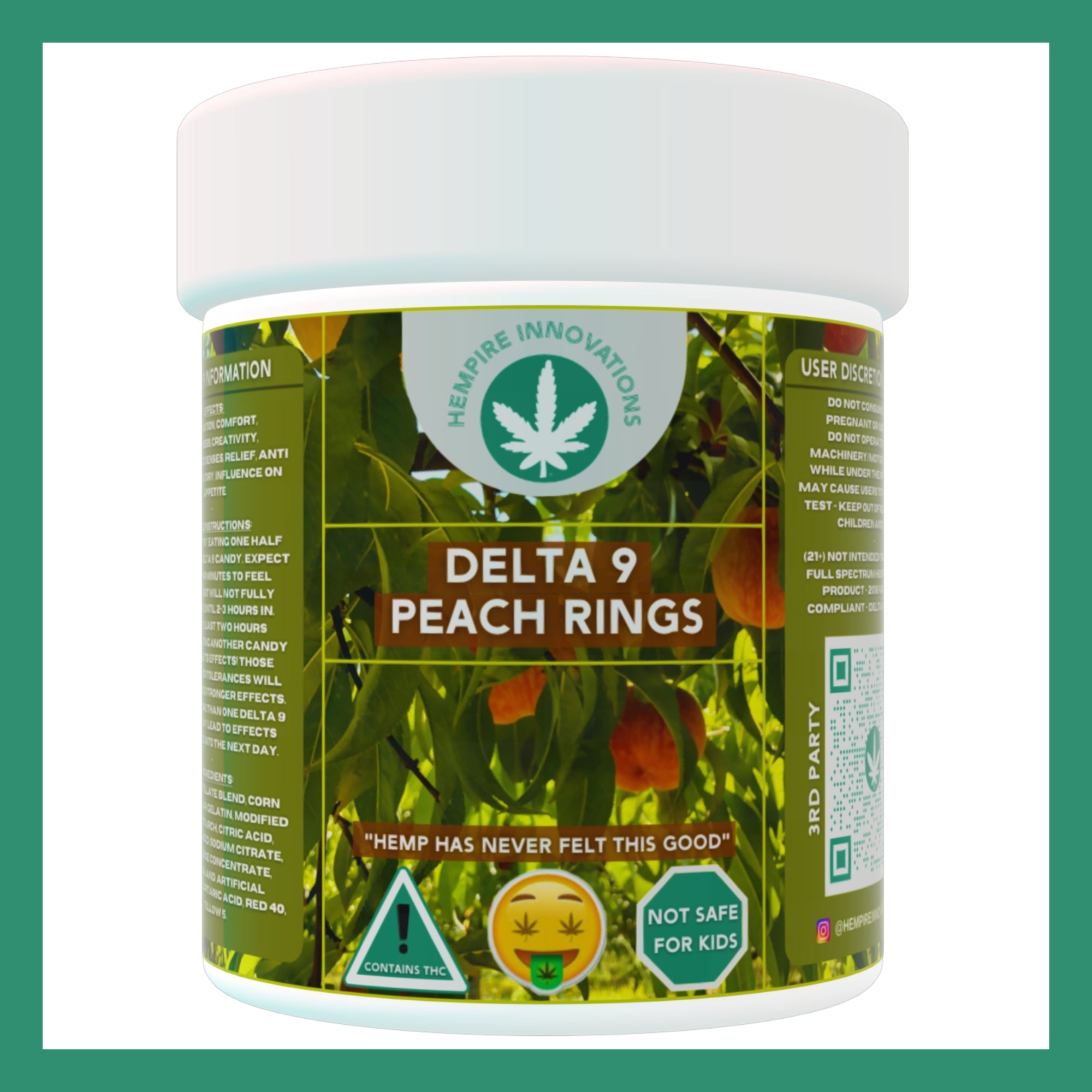 Delta 9 Peach Rings Delta THC Indica Delivery Wilmington NC