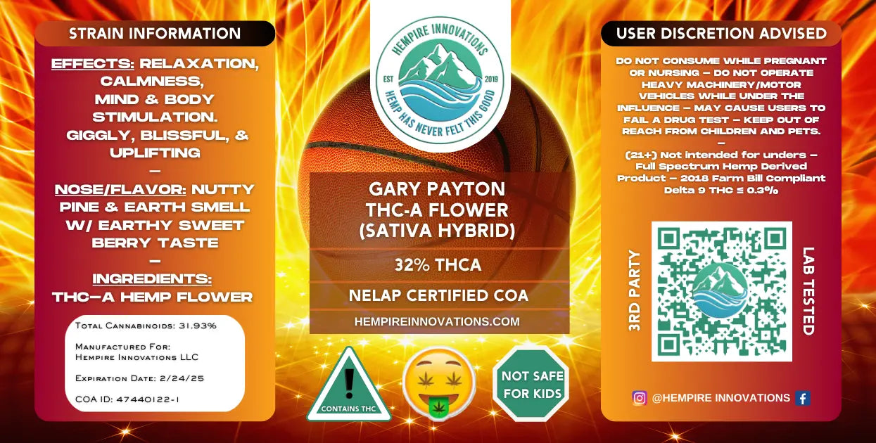
                  
                    Exotic THCa Flower | Gary Payton - Sativa THC-A Strain
                  
                