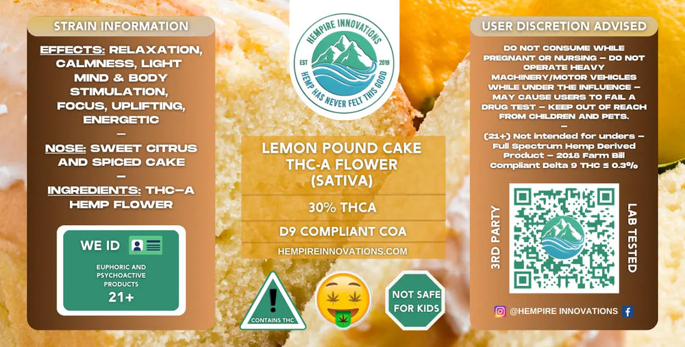 
                  
                    THCa Flower | Lemon Pound Cake - Sativa THC-A Strain
                  
                