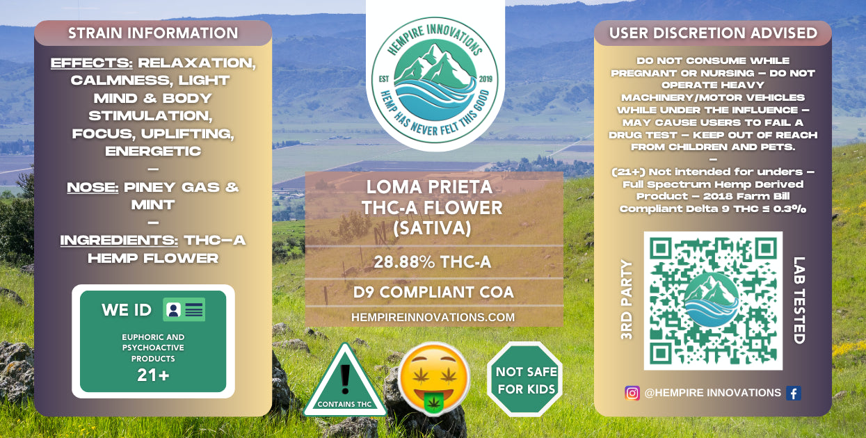 
                  
                    Exotic THCa Flower | Loma Prieta - Sativa THC-A Strain
                  
                