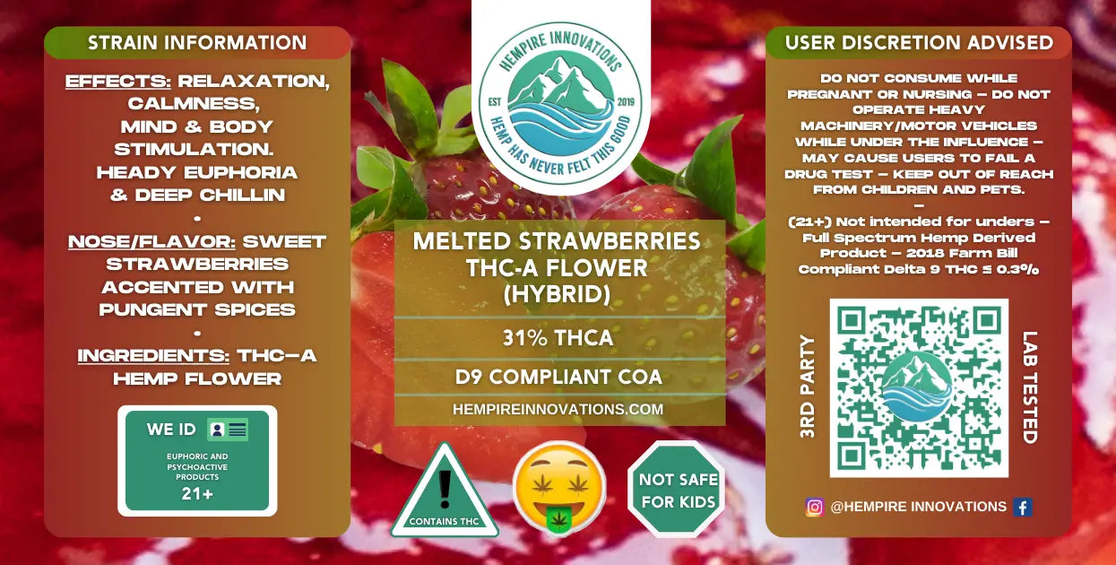 
                  
                    Exotic THCa Flower Smalls | Melted Strawberries - Hybrid THC-A Strain
                  
                