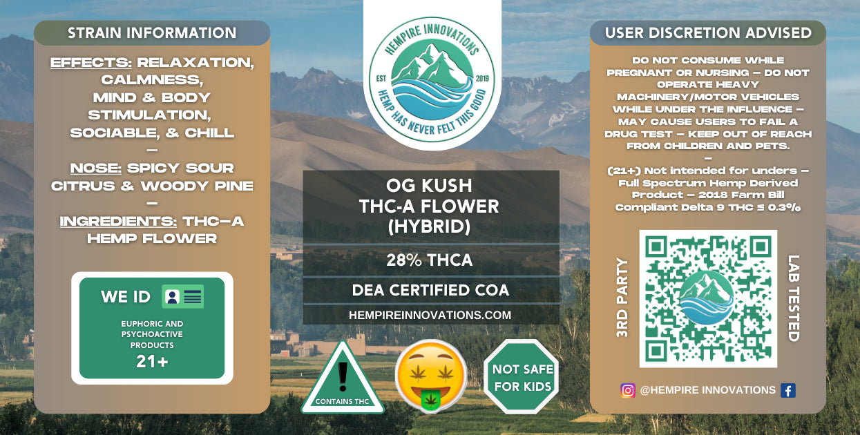
                  
                    THCa Flower | OG Kush - Hybrid THC-A Strain
                  
                