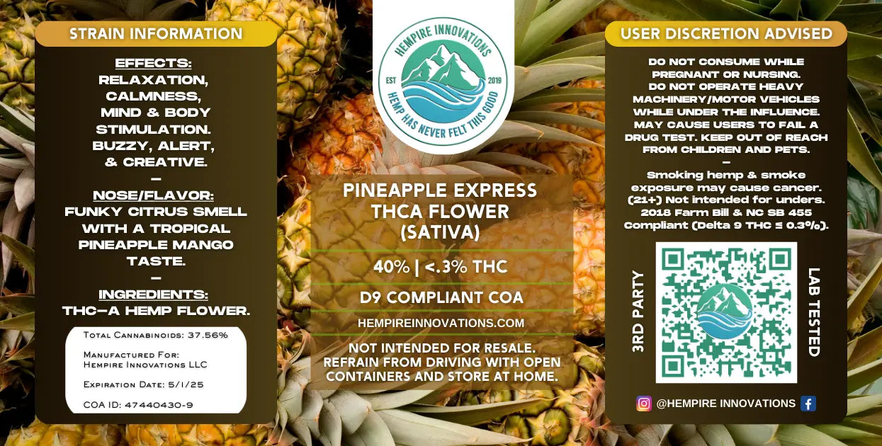 Exotic THCa Flower | Pineapple Express - Sativa THC-A Strain