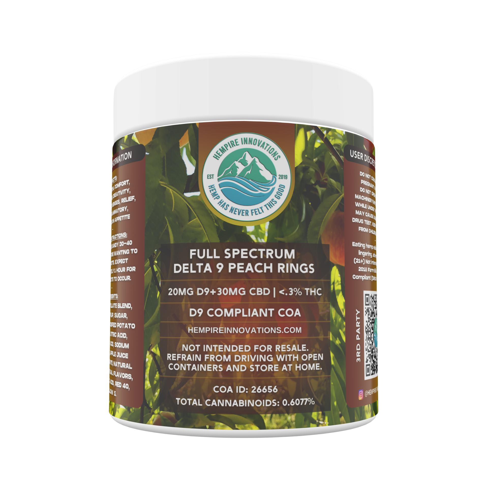 Delta 9 THC Peach Rings | Delivery+Pickup Wilmington NC | Online