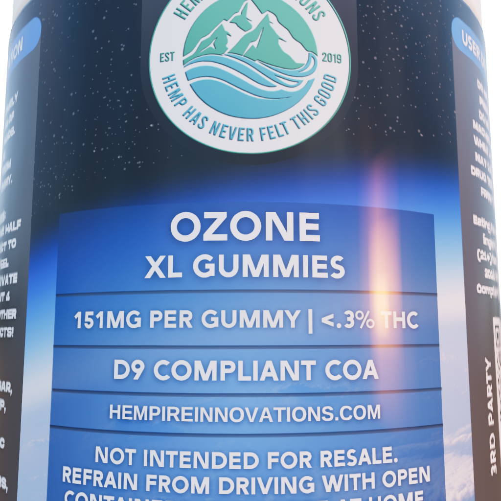 Ozone XL Gummies 3D Jar
