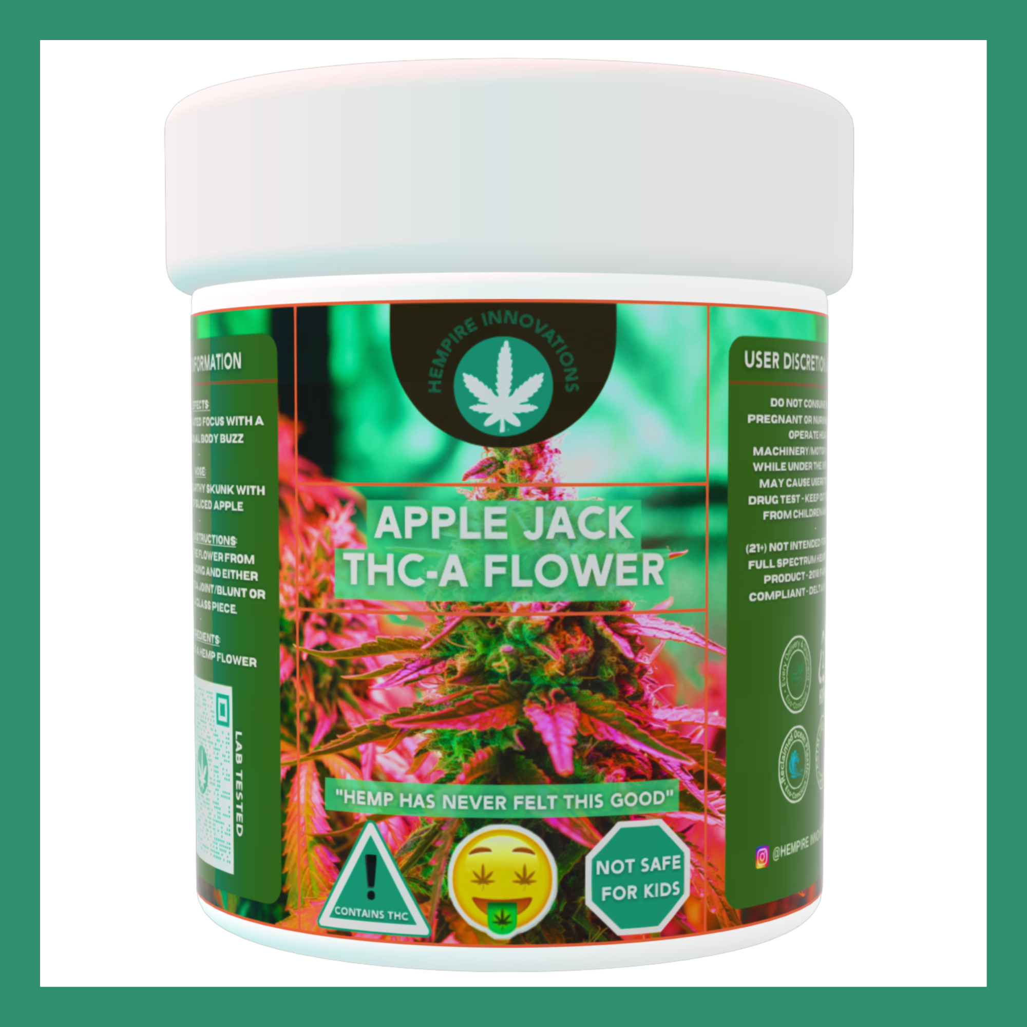 Apple Jack THCA Flower THCA Wilmington NC THCA Delivery Hempire