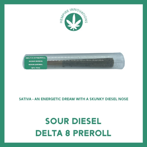 
                  
                    Delta 8 Preroll | Sour Diesel | 1.5 Grams
                  
                